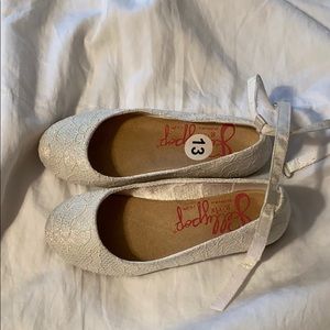 Little girl jelly pop memory foam shoes.